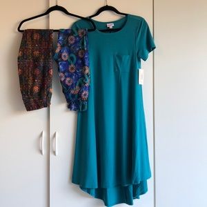 LuLaRoe Carly XXS & Leggings OS
